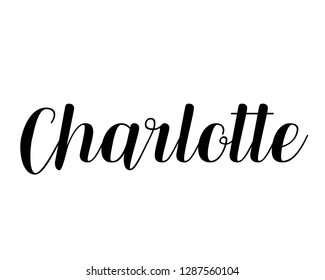 Charlotte Name Images, Stock Photos & Vectors | Shutterstock