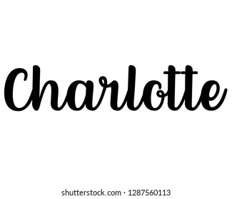 163 Charlotte name graphic Images, Stock Photos & Vectors | Shutterstock