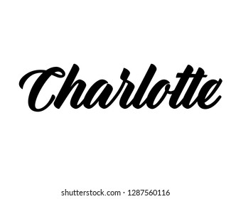 163 Charlotte name graphic Images, Stock Photos & Vectors | Shutterstock