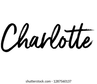 443 Charlotte name Images, Stock Photos & Vectors | Shutterstock