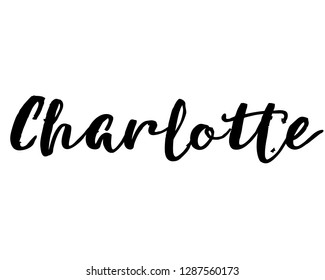 163 Charlotte name graphic Images, Stock Photos & Vectors | Shutterstock