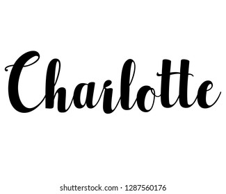 Charlotte Name Images, Stock Photos & Vectors | Shutterstock