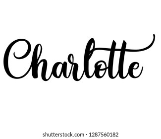 Charlotte Name Images, Stock Photos & Vectors | Shutterstock