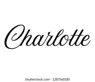 163 Charlotte name graphic Images, Stock Photos & Vectors | Shutterstock