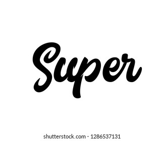 Typography calligraphy word art text design graphic vector for relax