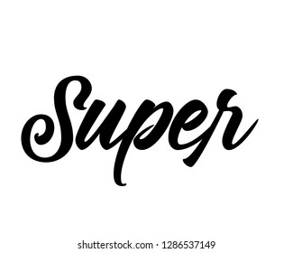 Typography calligraphy word art text design graphic vector for relax