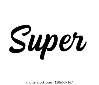 Typography calligraphy word art text design graphic vector for relax