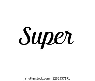 Typography calligraphy word art text design graphic vector for relax