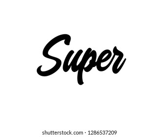 Typography calligraphy word art text design graphic vector for relax