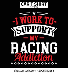 Typography  Car T Shirt  For Car Lover 