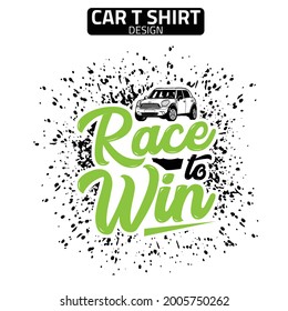 Typography  Car T Shirt  For Car Lover 