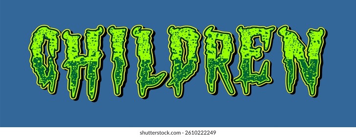 typography CHILDREN word art illustration