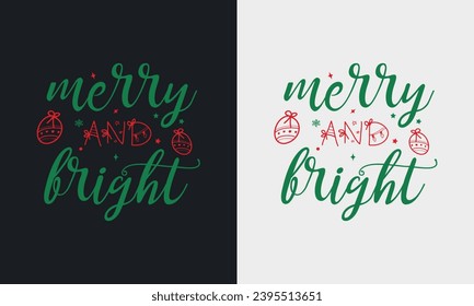 typography Christmas holiday t shirt design. boasts graphic illustrations, festive lettering, and a merry Santa Claus greeting, making it ideal for clothing that's both funny and retro vintage, perfec