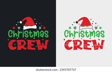 typography Christmas holiday t shirt design. boasts graphic illustrations, festive lettering, and a merry Santa Claus greeting, making it ideal  perfect for print items like posters, cards, stickers