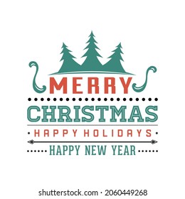 Typography Christmas t-shirt design vector