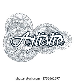 Typography with classic and vintage ornaments