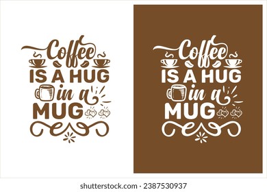 Typography coffee design for print on demand, typography creative coffee t shirt design vector