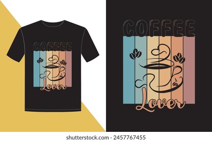 Typography and Coffee lover t-shirt design