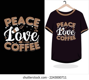 
Typography coffee t-shirt design idea