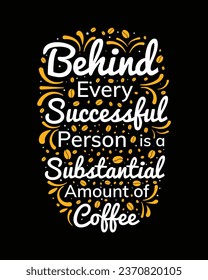 Typography Coffee T-Shirt Design, Coffee tee