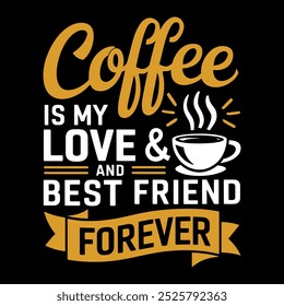 Typography Coffee T-Shirt Design, Coffee tee