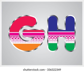 Typography
colorful pattern font 