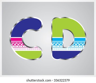 Typography
colorful pattern font