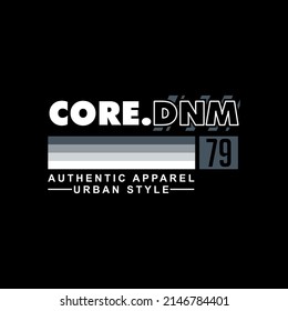 typography, core denim, modern and stylish typography slogan, with text, urban style and number seventy nine. Abstract desain with the line style. Vector print tee shirt, typography, logo, poster. Glo