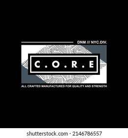 typography, core, modern and stylish typography slogan, with text, denim, new york city division. Abstract desain with the line style. Vector print tee shirt, typography, logo, poster. Global swatches