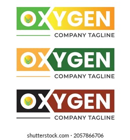 typography Creative oxygen simple vector logo