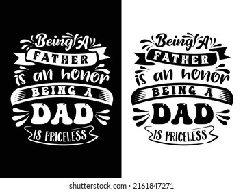 Typography custom creative new Father's Day t shirt design vector art print on demand