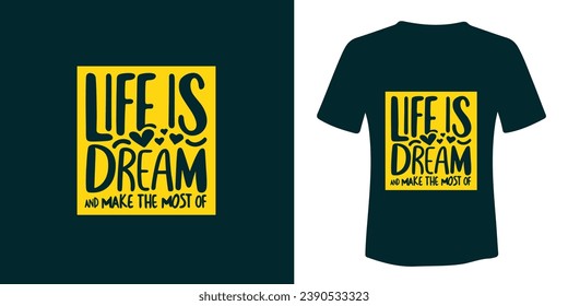 typography custom t shirt design, motivational typography t-shirt design vector