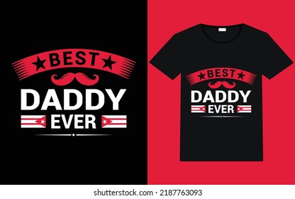 typography dad t shirt design