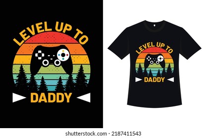 Typography dad t-shirt design with vector 