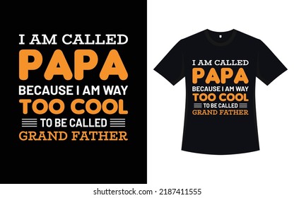 Typography dad t-shirt design with vector 