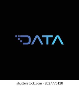 Typography Data. Modern and sophisticated. Can be used for logos or templates.