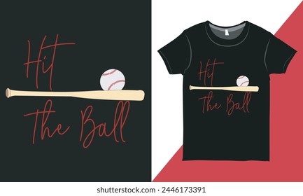 Typography Design for Baseball Lover, Baseball Tee Shirt Vector, Shirt Vector, Design for Print.