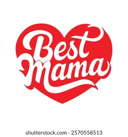 typography design best Mama white background