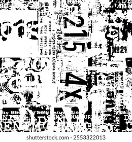 Design de tipografia em preto e branco
