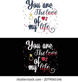 Diseño tipográfico para el Día de San Valentín.