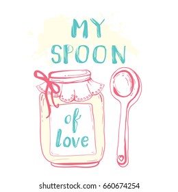 typography design element for greeting cards, decoration, prints and posters.