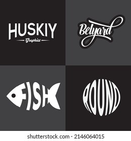 Typography design hand drawn lettering custom font logo design