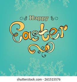 Typography design of "happy easter"