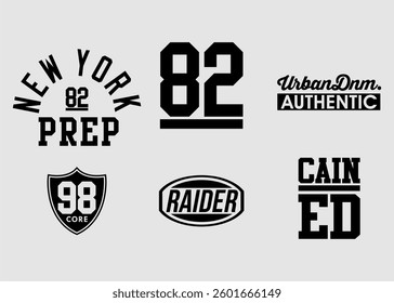 Typography design logo template, Vector illustration, t-shirt graphics, vectors. etc. 