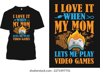typography design and mom gaming design