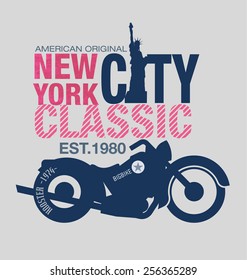 typography design motor cycle classic