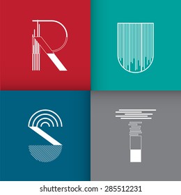 Typography design on the concept of interesting sound Sign the letter Branding Identity Corporate vector.