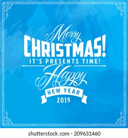 typography design sale vector watercolor background useful for any project where a platter of color makes the difference with christmas 2015 template for your design christmas sale discount card typog