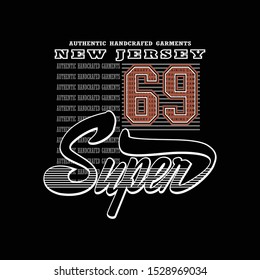 typography design for t shirt, vector illustration