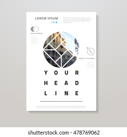 Typography design template. Vector business layout. A4 format background for presentations, flyers, posters, magazines.